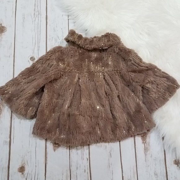 Peace of Cake Faux Fur Jacket Toddler 2-4 - Picture 6 of 13